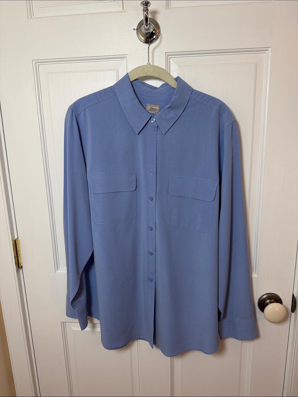 Chico's Classic Periwinkle Button-Down Shirt